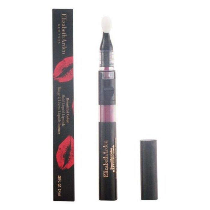 Elizabeth Arden BEAUTIFUL COLOR Bold Liquid Lipstick, Pintalabios Líquido Rojo Fearless de Larga Duración con Brillo Gloss y Cobertura Intensa 2,4 ml 3