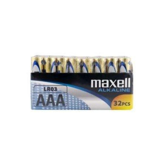 Pilas Alcalinas LR03 Maxell AAA (32 Piezas) (16 Unidades) 1
