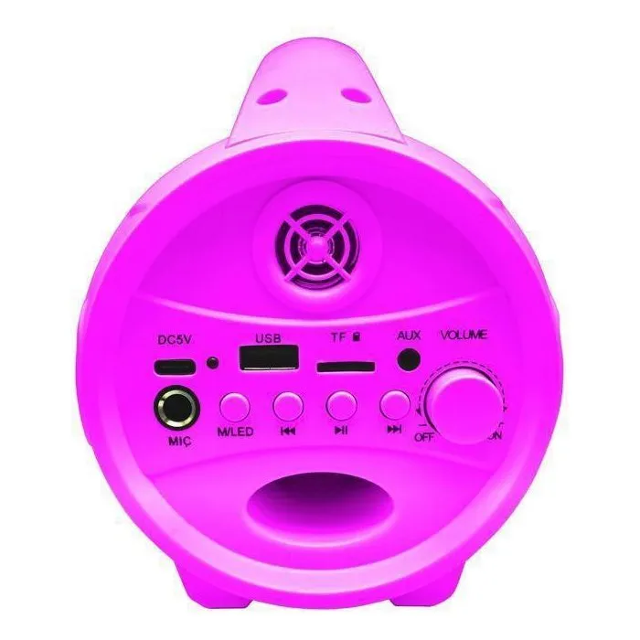 Lexibook AAABR99464 Altavoz Bluetooth Inalámbrico Iluminado con Micrófono Barbie 1