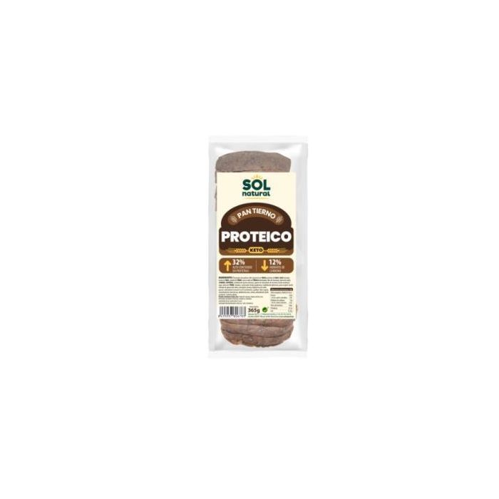 SOLNATURAL Pan de Molde Proteico Keto Alto en Proteínas 365g