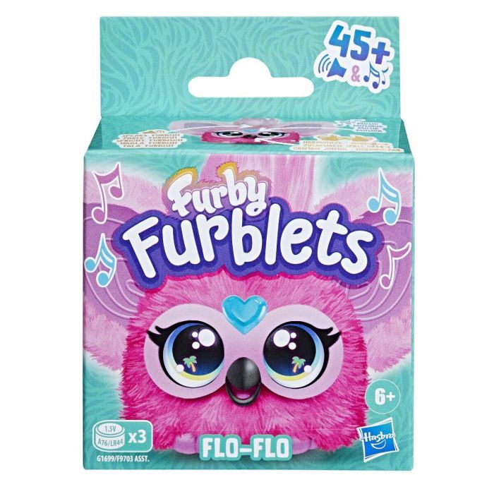 HASBRO Mini Furby Flo-Flo Furblet Juguete Electrónico con 45+ Melodías K-pop y Sonidos Furbish, Edad +6 Años 10