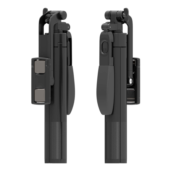 AISENS - PALO TRIPODE PARA SELFIE CON MANDO A DISTANCIA BLUETOOTH 3 EN 1, NEGRO