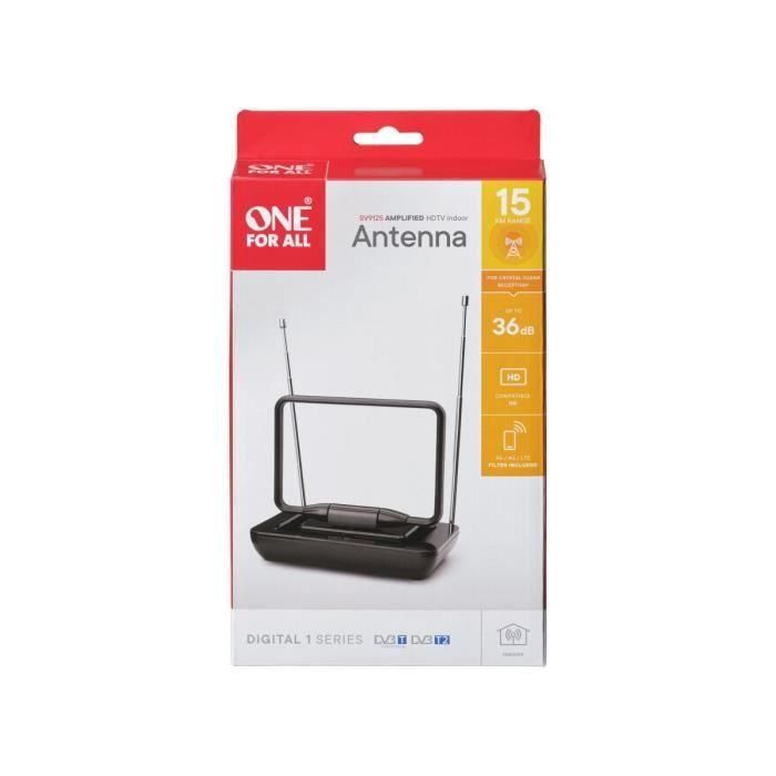 One For All Sv9125 Antena Interior De Tv Amplificada 5G ONE FOR ALL SV9125-5G 1 One For All Sv9125 Antena Interior De Tv Amplificada 5G ONE FOR ALL SV9125-5G 1