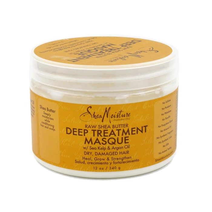 Shea Moisture Raw Shea Butter Mascarilla Tratamiento Profundo Hidratante para Cabello Seco y Dañado 340g