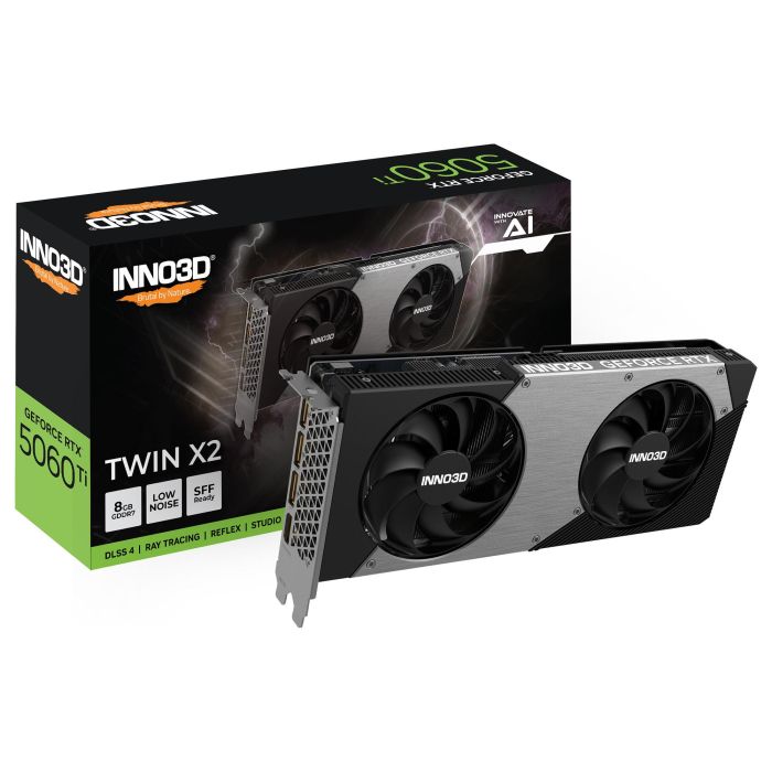Inno3D Tarjeta Gráfica GeForce RTX 5060 Ti 8GB GDDR7 Twin X2 PCI Express 5.0 2