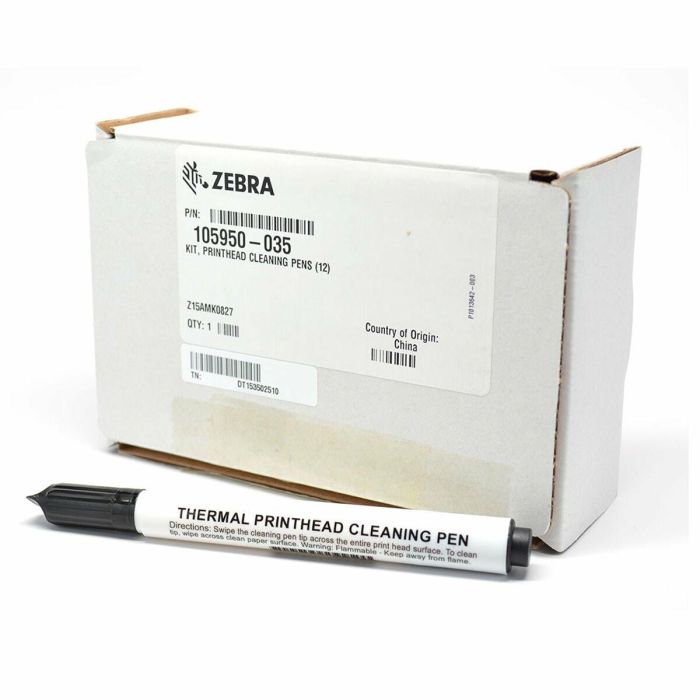 Zebra Bolígrafos de Limpieza para Cabezales de Impresión, 12 unidades para eliminar abrasiones o retoques 2