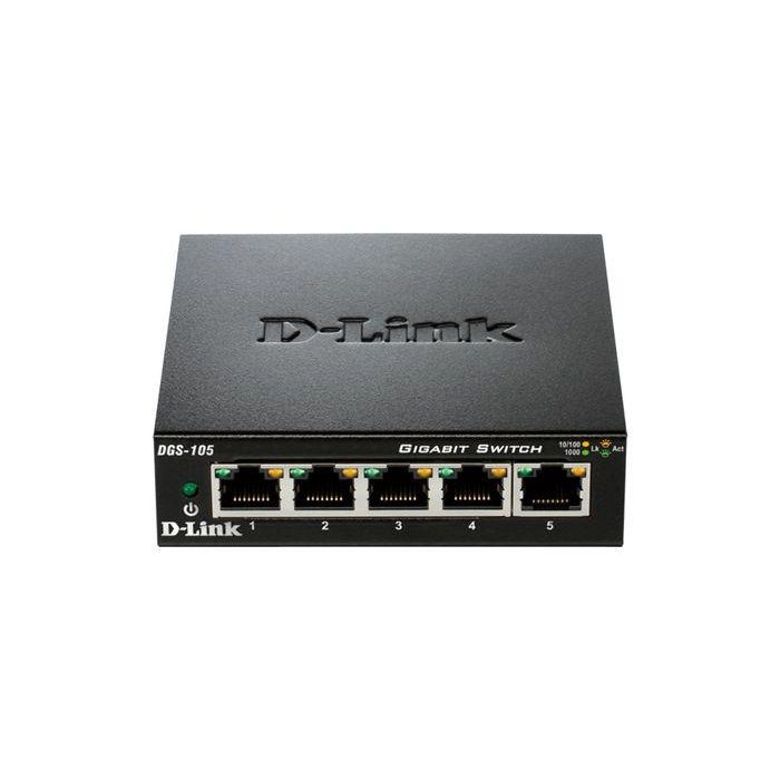 Switch D-Link DGS-105GL 5 Puertos/ RJ-45 10/100/1000 Switch D-Link DGS-105GL 5 Puertos/ RJ-45 10/100/1000