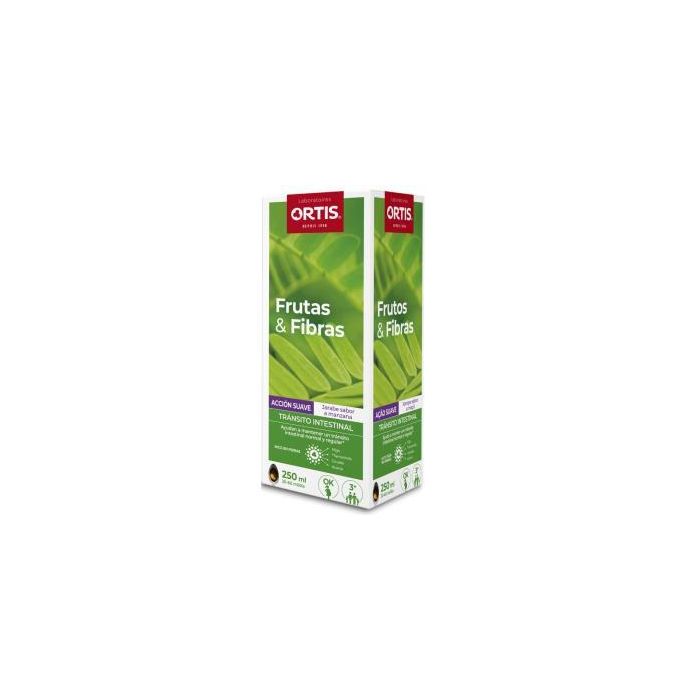 Ortis Frutas & Fibras Acción Suave Jarabe 250ml con Higo y Tamarindo para Tránsito Intestinal Regular