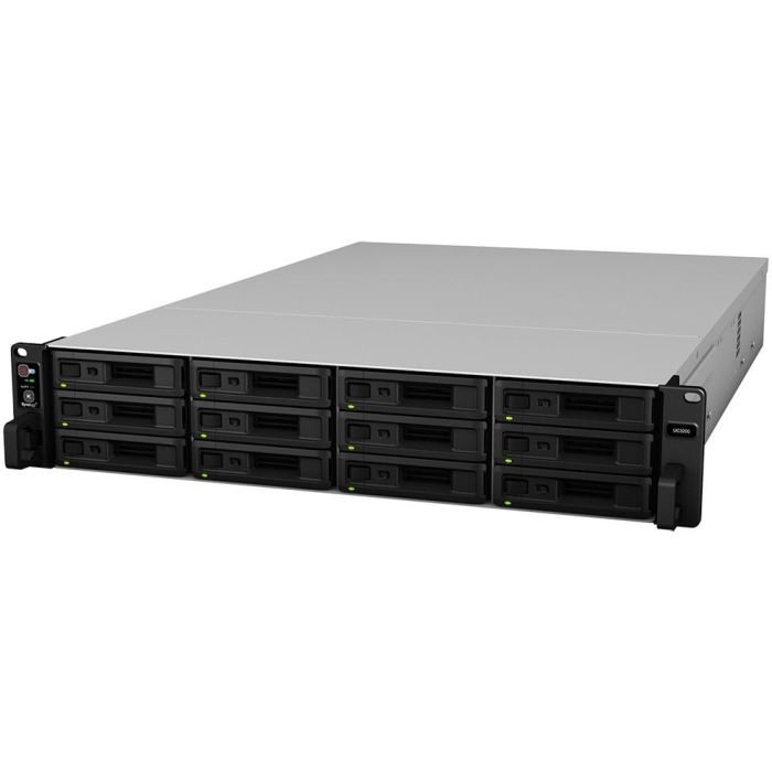 Synology UC3200 SAN NAS 2U Rack, Procesador Intel Xeon D-1521, 8 GB DDR4 RAM, Capacidad Máxima 192 TB 1