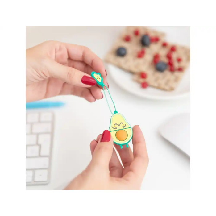 Mr.Wonderful Pendrive USB 32 GB Llavero con Forma de Aguacate, Memoria Flash, Incluye Adaptador USB-C, Compatible con Windows, MacOS, Linux 2