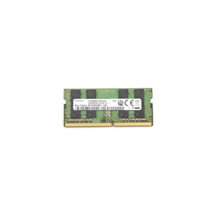 Lenovo DDR4 SODIMM memory module, 16GB capacity, 3200MHz speed, 260-pin interface, dual rank, 1.2V, PC4-25600 standard. Lenovo DDR4 SODIMM memory module, 16GB capacity, 3200MHz speed, 260-pin interface, dual rank, 1.2V, PC4-25600 standard.