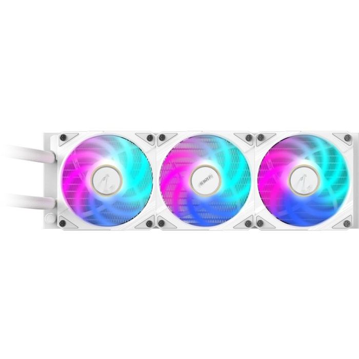 GIGABYTE AORUS WATERFORCE X II 360 ICE Sistema de Refrigeración Líquida AIO para Procesador, 3x 12cm, LCD Edge View, ARGB, 300W TDP, Blanco 3 GIGABYTE AORUS WATERFORCE X II 360 ICE Sistema de Refrigeración Líquida AIO para Procesador, 3x 12cm, LCD Edge View, ARGB, 300W TDP, Blanco 3