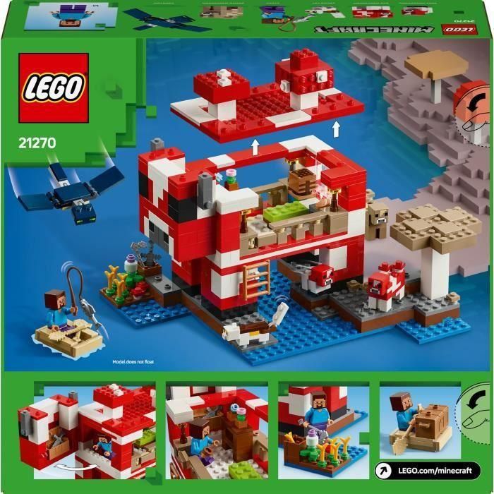 LEGO Minecraft 21270 La casa de los Mooshrooms: juego de construcción para niñas a partir de 8 años 5 LEGO Minecraft 21270 La casa de los Mooshrooms: juego de construcción para niñas a partir de 8 años 5