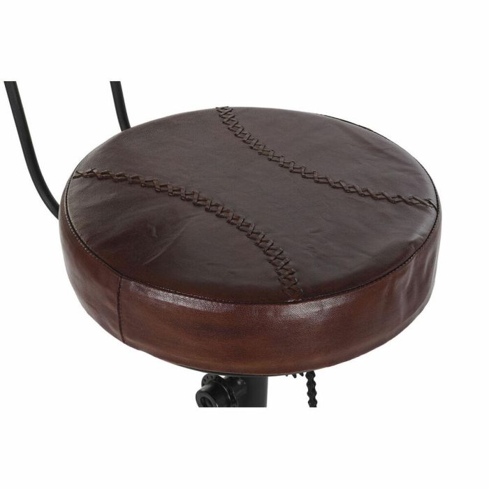 Taburete DKD Home Decor 45 x 46 x 118 cm Negro Metal Marrón 7 Taburete DKD Home Decor 45 x 46 x 118 cm Negro Metal Marrón 7