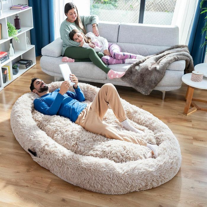 Cama de Perro para Humanos | Human Dog Bed XXL InnovaGoods Beige 10 Cama de Perro para Humanos | Human Dog Bed XXL InnovaGoods Beige 10