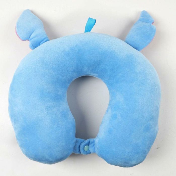 Cerdá Cojín de Viaje Stitch con Aplicaciones para Niños, Edad Mínima 3 Años, Color Azul 3