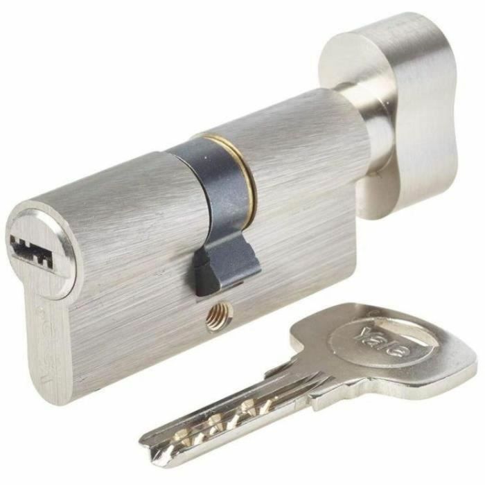 Yale Cilindro de Bloqueo para Puerta de Entrada/Exterior 6 Pines, 4 Llaves, 30 x 30 mm Seguridad Antirrobo 0 Yale Cilindro de Bloqueo para Puerta de Entrada/Exterior 6 Pines, 4 Llaves, 30 x 30 mm Seguridad Antirrobo 0