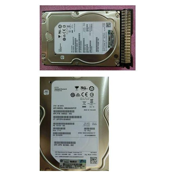Hewlett Packard Enterprise 2TB Disco Duro SATA III 3.5" LFF 7.2K rpm SC para Servidores HP - Sustitución Calificada 1