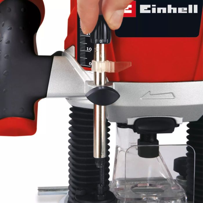Einhell TE-RO 1255 E Fresadora de Superficie 1200W, Velocidad de 11000-30000 RPM, para Fresado de 5.5 cm 4