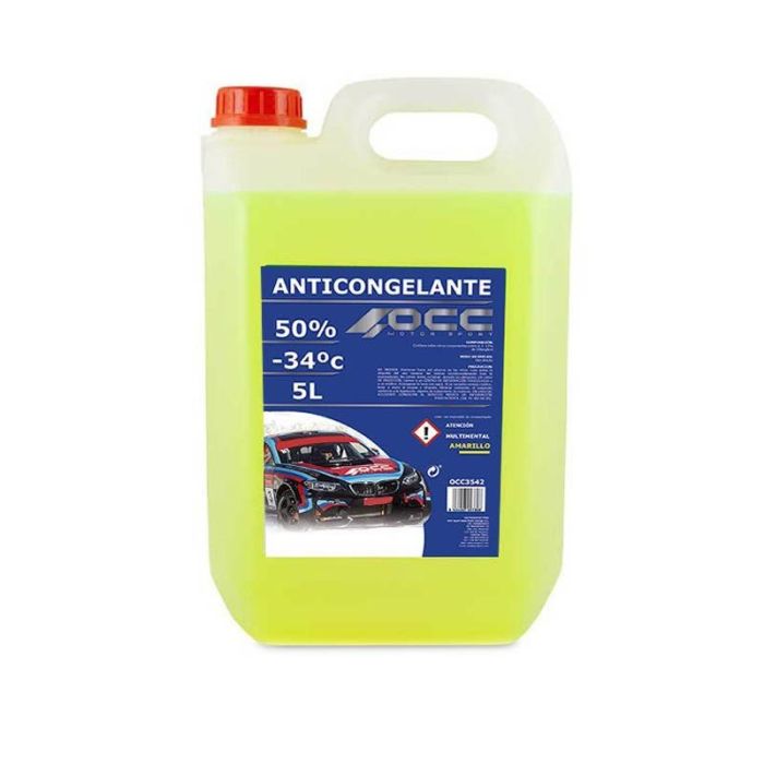 Occ Motorsport OCC3542 Anticongelante Orgánico Amarillo G12 50% -34ºC 5L para Motor Coche Alta Protección Corrosión y Sobrecalentamiento Occ Motorsport OCC3542 Anticongelante Orgánico Amarillo G12 50% -34ºC 5L para Motor Coche Alta Protección Corrosión y Sobrecalentamiento