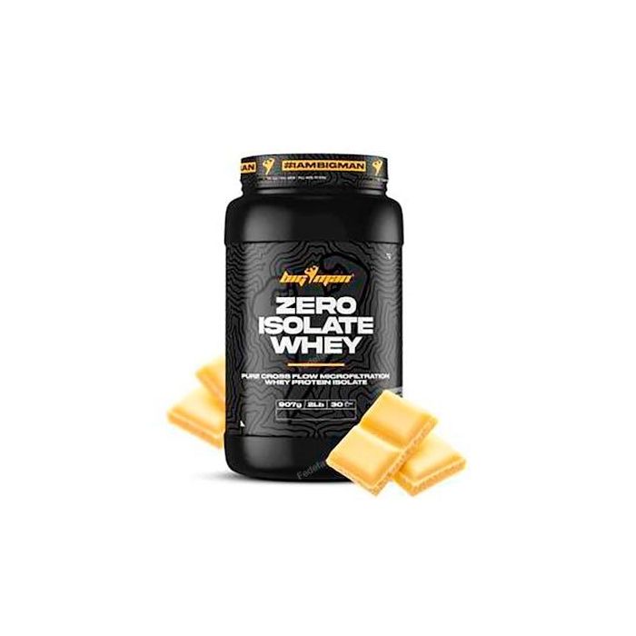 BIGMAN Zero Whey Protein Isolate 910Gr 2 Lbs Chocolate Blanco