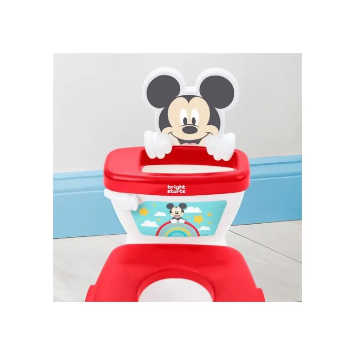 Bright Starts DISNEY BABY - MICKEY - Mini inodoro con reductor de asiento, 2 en 1, MySize, orinal extraíble BRI17552 1