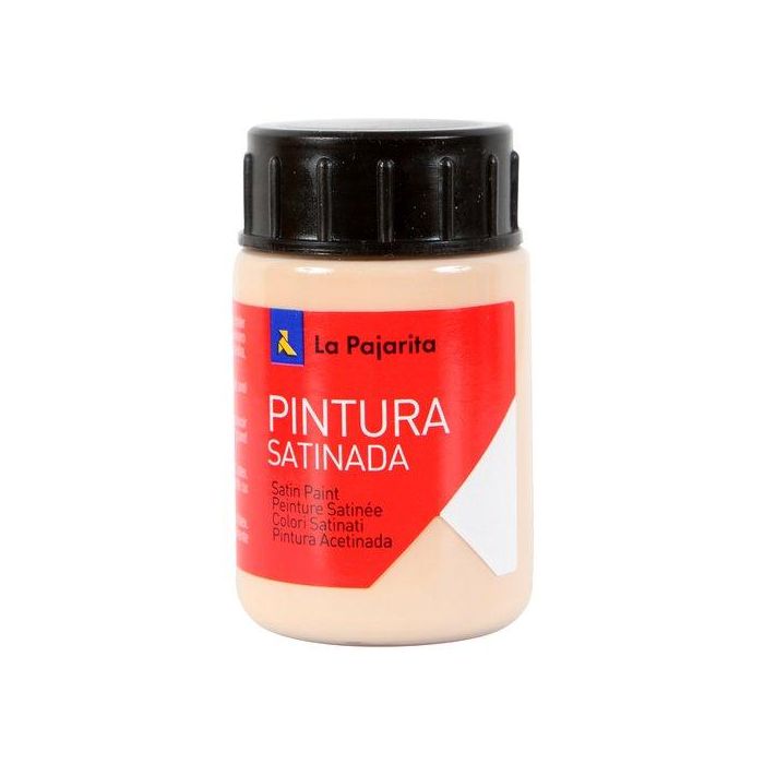 La Pajarita Témpera Escolar Satinada 35 mL Amarillo Siena Claro L-04 - Pintura para Manualidades Segura para Niños