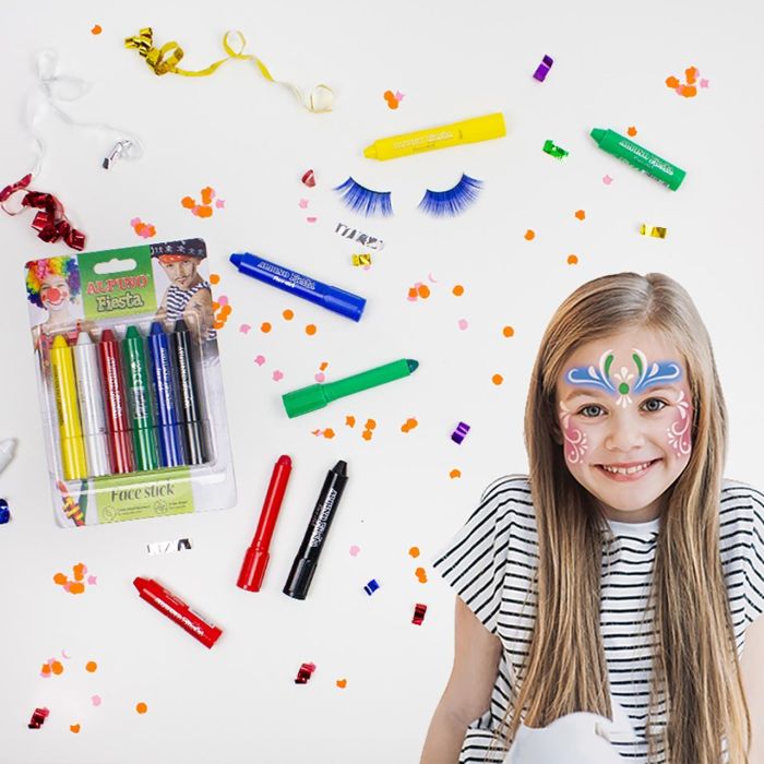 Alpino Maquillaje En Barra Fiesta Face Stick Pack De 6 Colores Surtidos 3