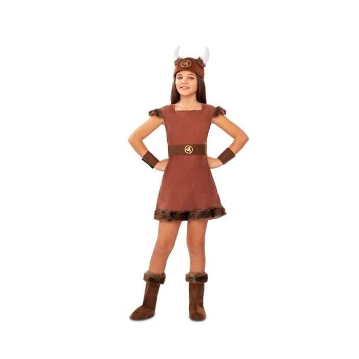 Disfraz vikinga odin sombrero, vestido, cinturón, muñequeras y cubrebotas talla 7-9 y 1 Disfraz vikinga odin sombrero, vestido, cinturón, muñequeras y cubrebotas talla 7-9 y 1