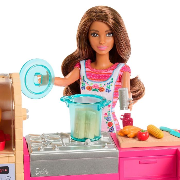 Barbie Jct06 Muñeca Teresa Cocinera Juego de Cocina con Mueble, Horno Asador Giratorio, +20 Accesorios y Delantal 2 Barbie Jct06 Muñeca Teresa Cocinera Juego de Cocina con Mueble, Horno Asador Giratorio, +20 Accesorios y Delantal 2