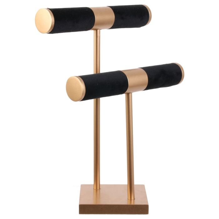 Porta Joyas Doble Negro-Dorado Home Deco Factory