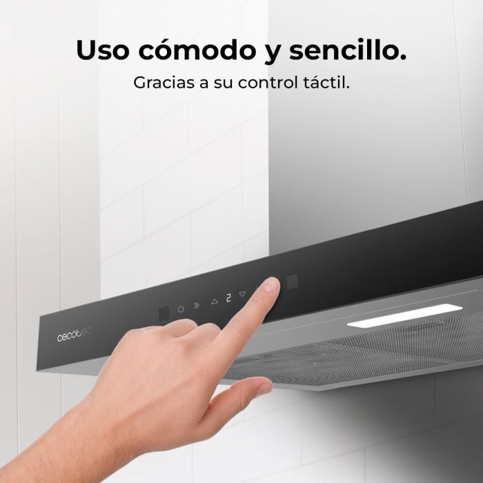 Cecotec Campana Convencional 60 cm Bolero Flux TT 605500 Glass negra A++ cristal 11 Cecotec Campana Convencional 60 cm Bolero Flux TT 605500 Glass negra A++ cristal 11