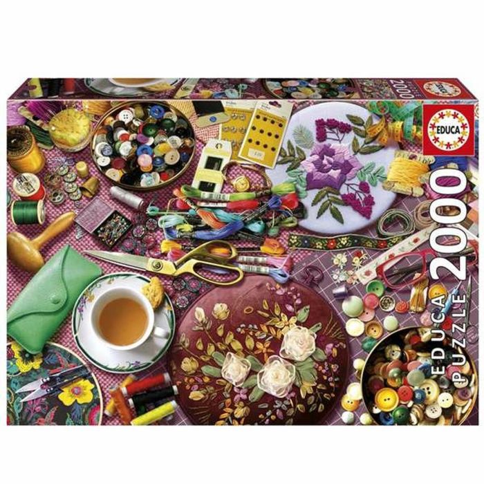 Puzzle 2000 piezas la mesa de costura 2 Puzzle 2000 piezas la mesa de costura 2