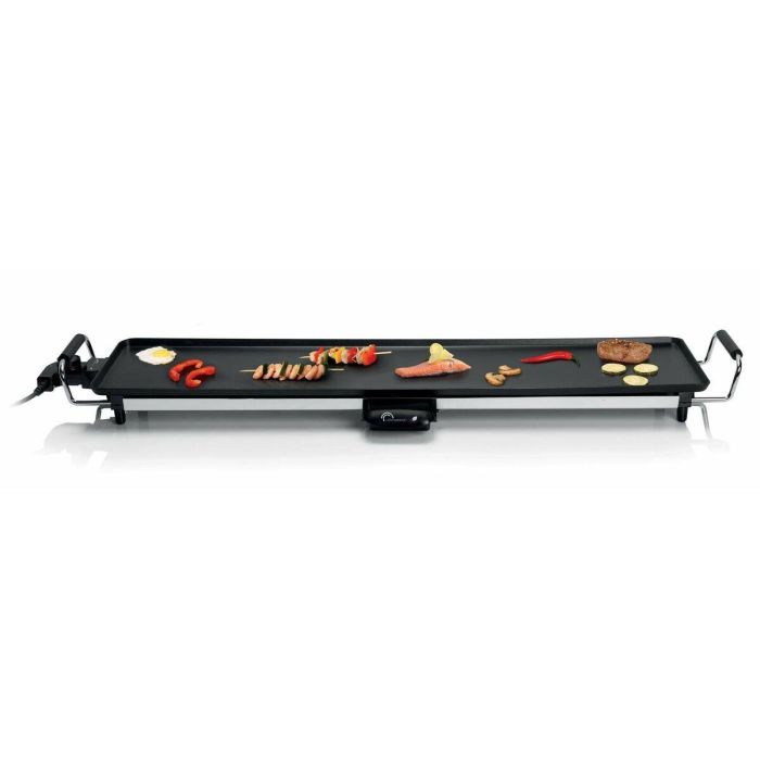 LITTLE BALANCE 8239 Happy Plancha 90, Plancha eléctrica 8-10 personas, Plato XXL antiadherente, Toda la comida, 2000W, Negro / Acero inoxidable 1 LITTLE BALANCE 8239 Happy Plancha 90, Plancha eléctrica 8-10 personas, Plato XXL antiadherente, Toda la comida, 2000W, Negro / Acero inoxidable 1