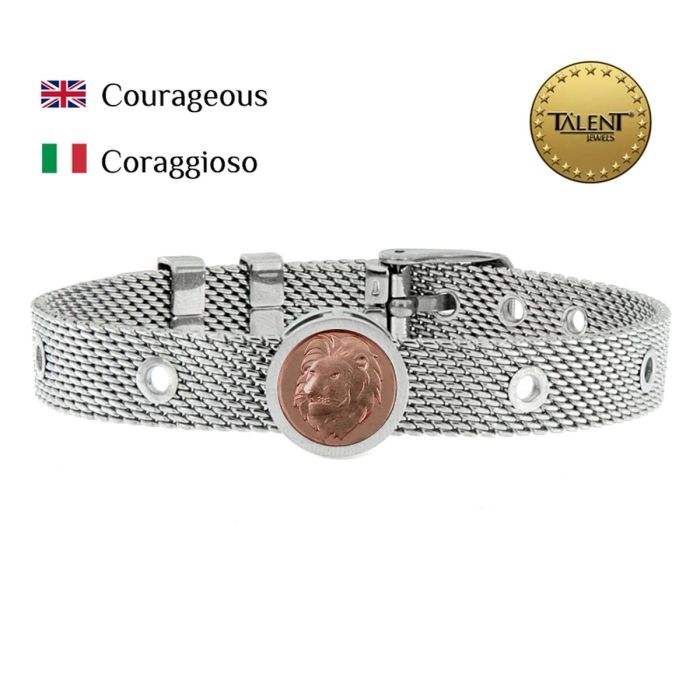 Pulsera Unisex Courageous Talent Jewels TJA-5-05-02-1-235 Plateado 1 Pulsera Unisex Courageous Talent Jewels TJA-5-05-02-1-235 Plateado 1