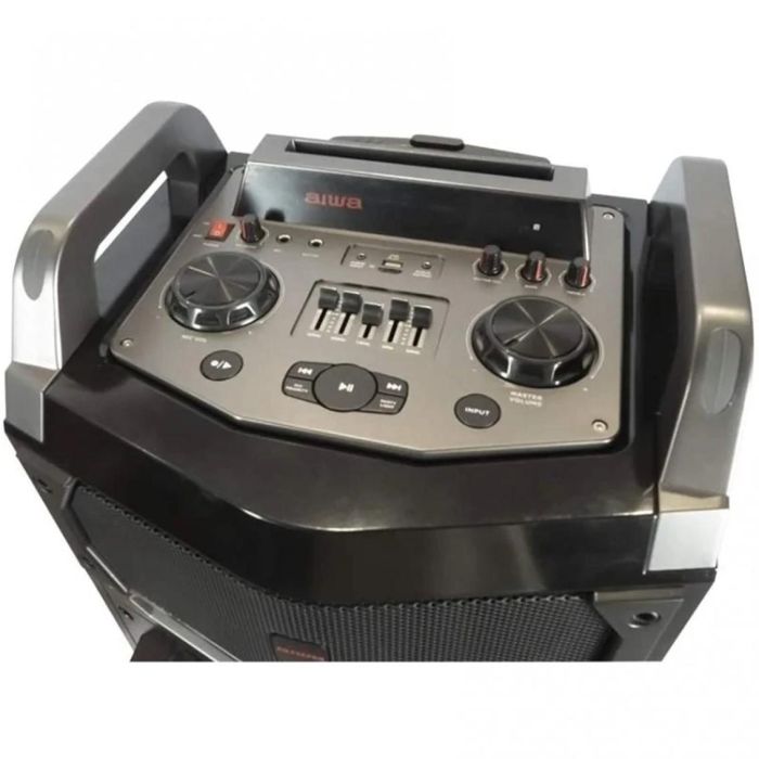 Aiwa KBTUS-900 Altavoz Trolley Portátil 100W RMS Bluetooth con 2 Micrófonos Inalámbricos, Radio FM, USB y Luces LED 2 Aiwa KBTUS-900 Altavoz Trolley Portátil 100W RMS Bluetooth con 2 Micrófonos Inalámbricos, Radio FM, USB y Luces LED 2