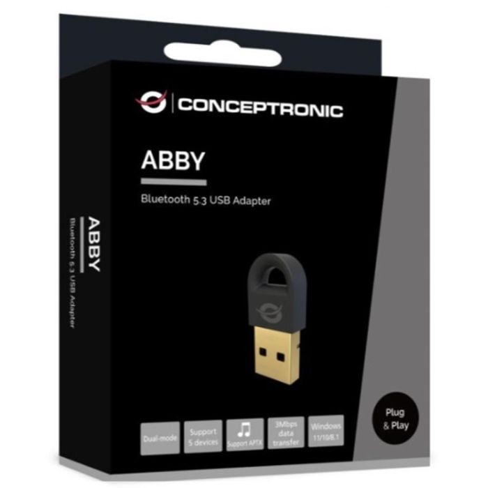 Conceptronic Adaptador Bluetooth 5.3 USB 20M Hasta 5 dispositivos Conceptronic Adaptador Bluetooth 5.3 USB 20M Hasta 5 dispositivos