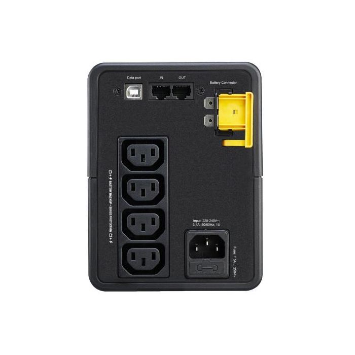 APC BX750MI UPS Línea Interactiva 0.75kVA 410W 4 Salidas AC, Negro 1