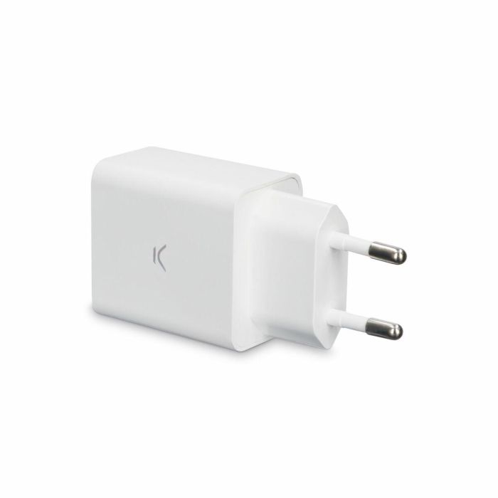 Cargador de Pared KSIX 2 USB 2.4A Blanco 12