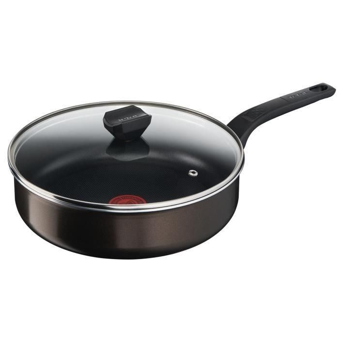 Tefal B5543202 Easy Cook & Clean Sauteuse 24 cm con cubierta, no estilos todas las luces excepto la inducción, hecha en francos Tefal B5543202 Easy Cook & Clean Sauteuse 24 cm con cubierta, no estilos todas las luces excepto la inducción, hecha en francos