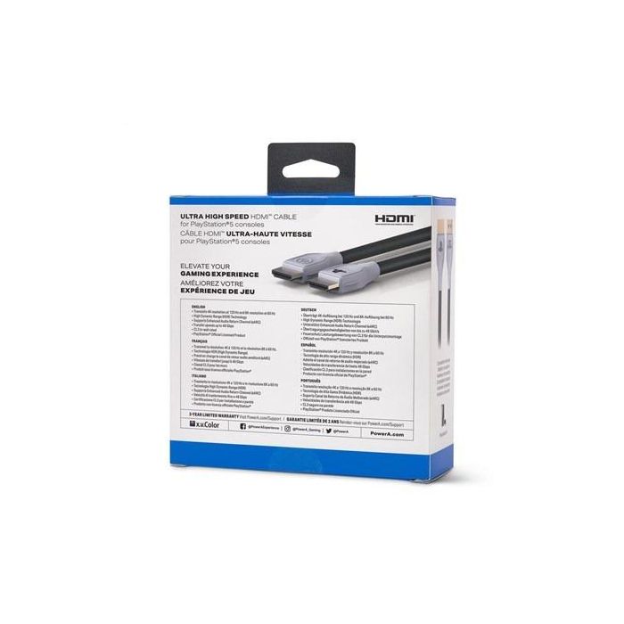 Power A 1520481-01 Cable HDMI Ultra Alta Velocidad para PlayStation 5, 3 Metros 5