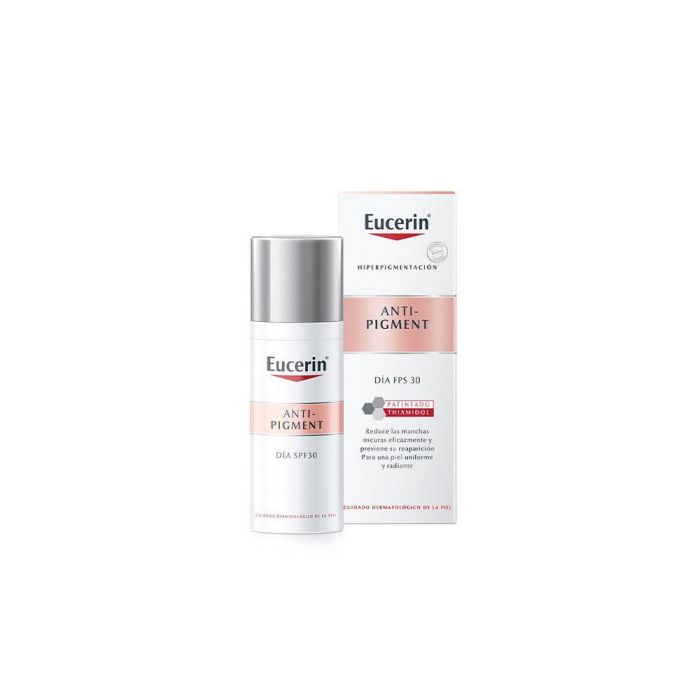 Eucerin ANTI-PIGMENT Crema de Día SPF 30 Tono Medio con Color, Base de Maquillaje e Hidratante, Reduce Manchas, 50 ml