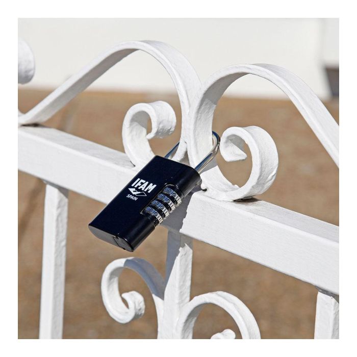 Ifam Guardallaves con arco G3, aleación de zinc, acero ø6.2mm, 4 rodillos 10 cifras, 10.000 combinaciones 1