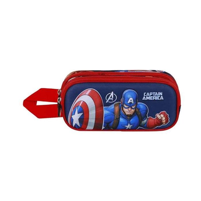 Karactermania Estuche Portatodo Doble 3D Capitán América Patriot 22 x 8 x 9,5 cm 2