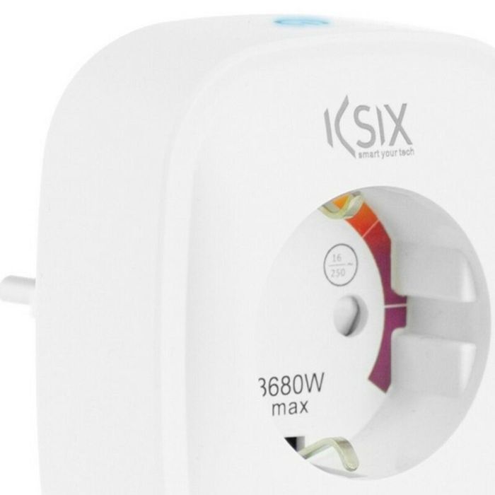 Enchufe Inteligente KSIX Smart Energy Slim WiFi 250V Blanco 13 Enchufe Inteligente KSIX Smart Energy Slim WiFi 250V Blanco 13