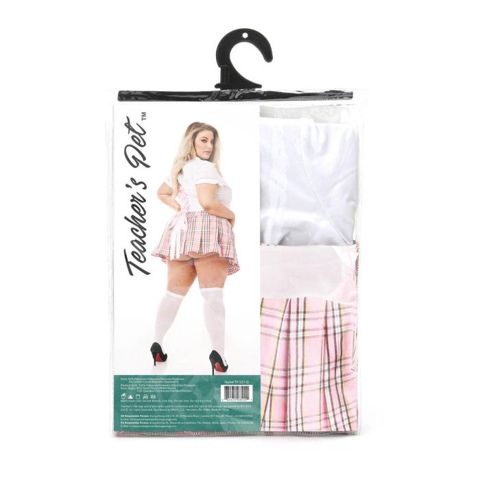 Disfraz Erótico Teacher’s Pet School Girl Rosa Queen size 3