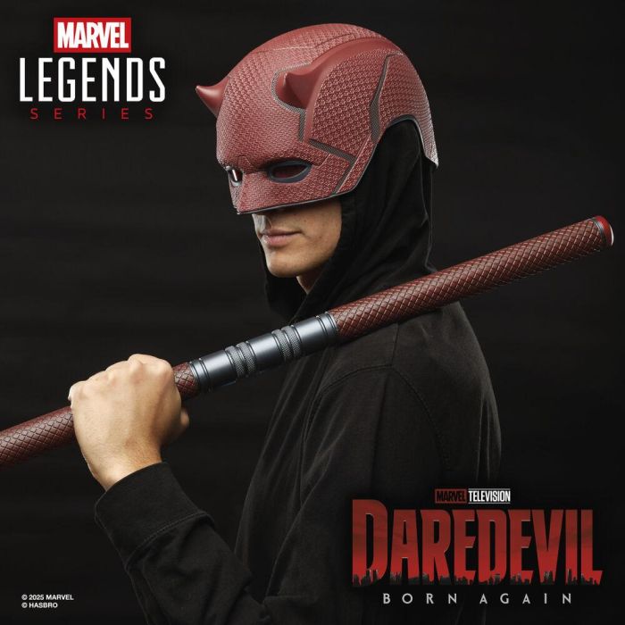 Replica Mascara + Baston de combate Born Again Daredevil Marvel Legends Series 2