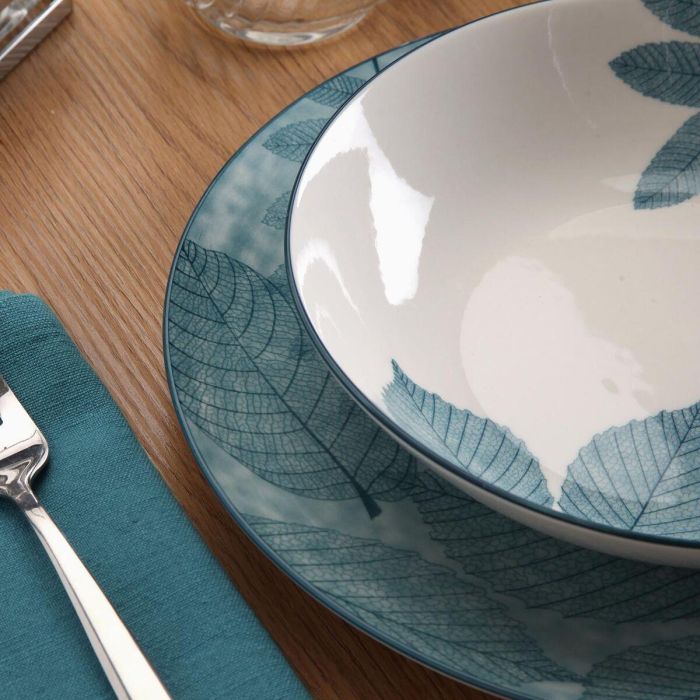 Vajilla Versa Aylen Azul Porcelana 18 Piezas 1
