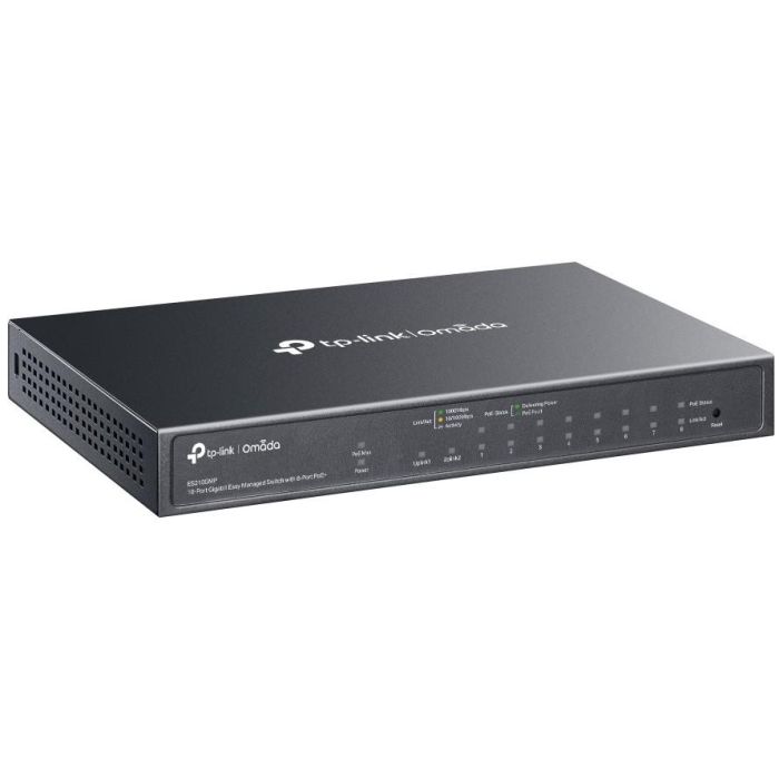 TP-LINK Omada ES210GMP Switch Gestionado Gigabit Ethernet 10 Puertos PoE Negro 2 TP-LINK Omada ES210GMP Switch Gestionado Gigabit Ethernet 10 Puertos PoE Negro 2