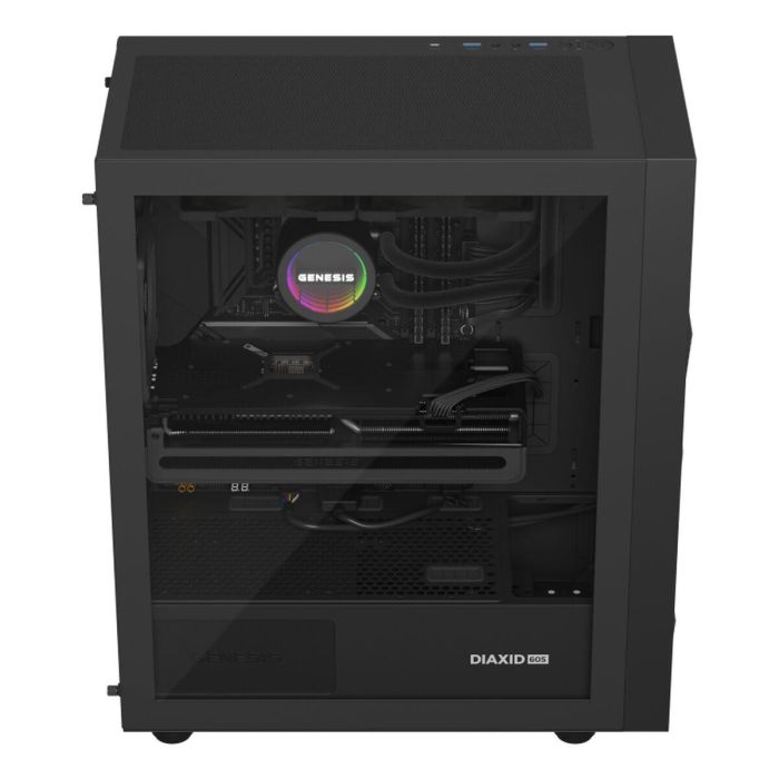GENESIS NLG-2318 Kit de Refrigeración Líquida para Ordenador, Sistema de Refrigeración para Carcasa PC con 2 Ventiladores, Negro 1
